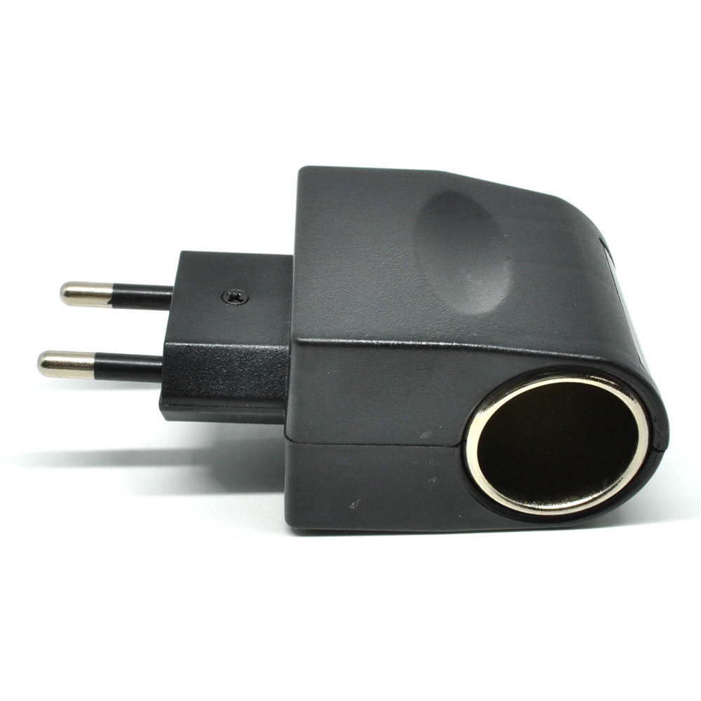 Car Charger Switch EU Plug 12V 500MA - KYA000109 - Hitam