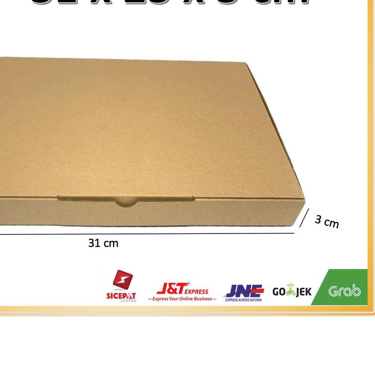 

★ (10pcs) Kardus 31x23x3 cm....Die Cut kotak Kue, snack -aksesoris-dll model box pizza ●