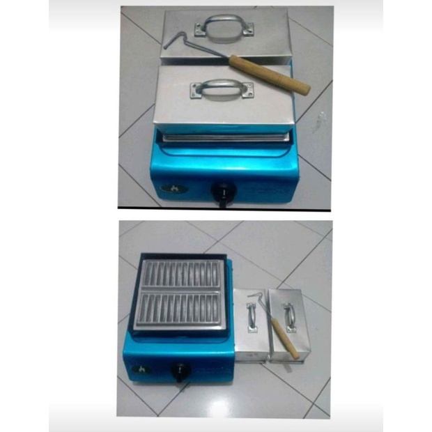 Kompor dan cetakan kue pancong balap lumer satu set+tutup+ sutil + garpu