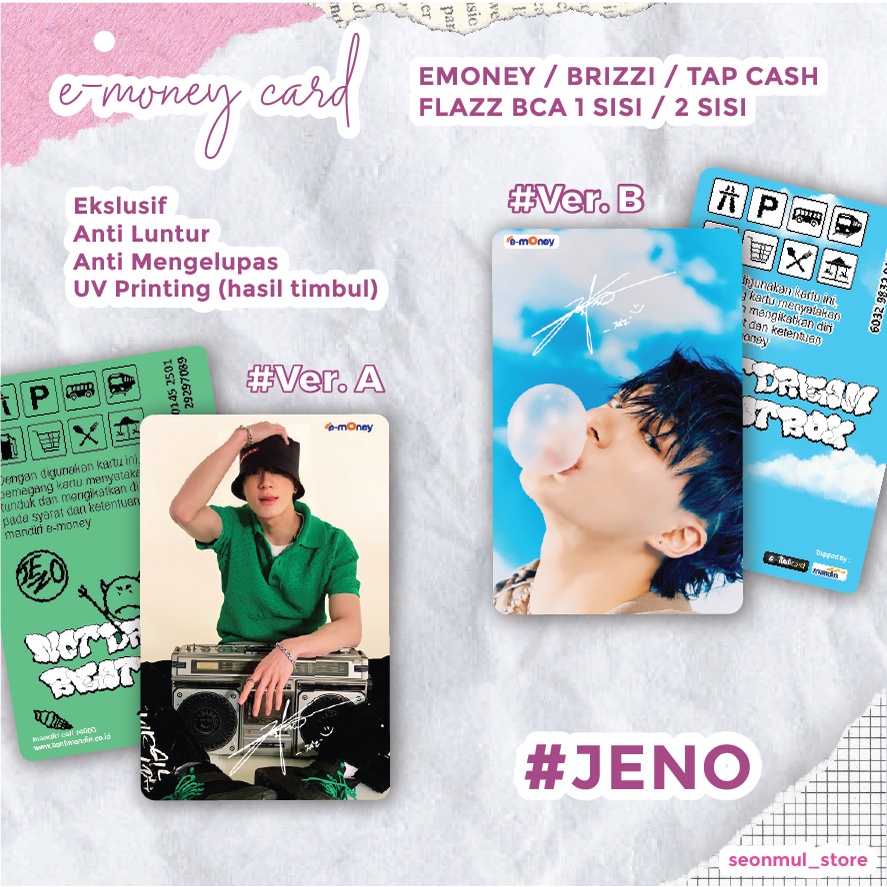 TERMURAH!!! EMONEY BRIZZI FLAZZ TAPCASH NCT DREAM BEAT BOX / NCT DREAM BEATBOX