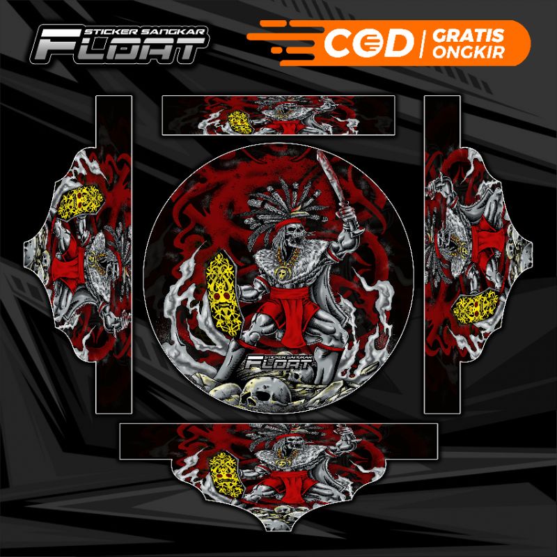 STIKER DECAL SANGKAR TEBOK LOVEBIRD PVC UNIVERSAL