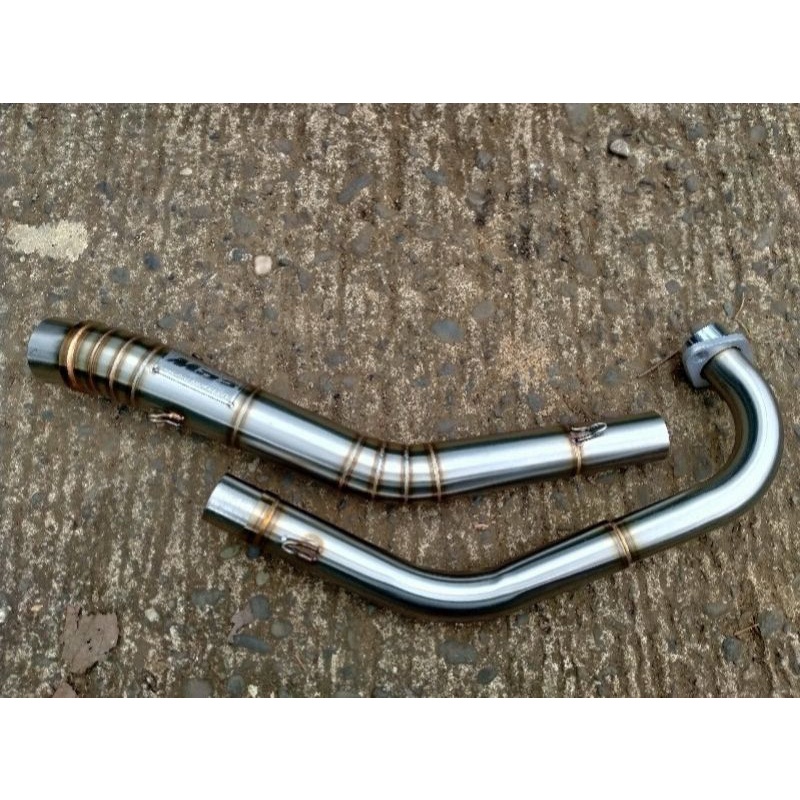Leher knalpot pipa knalpot original Mp2 Muffler motor Vixion, Cb150r old/new, Sonic150r, Mx series, 