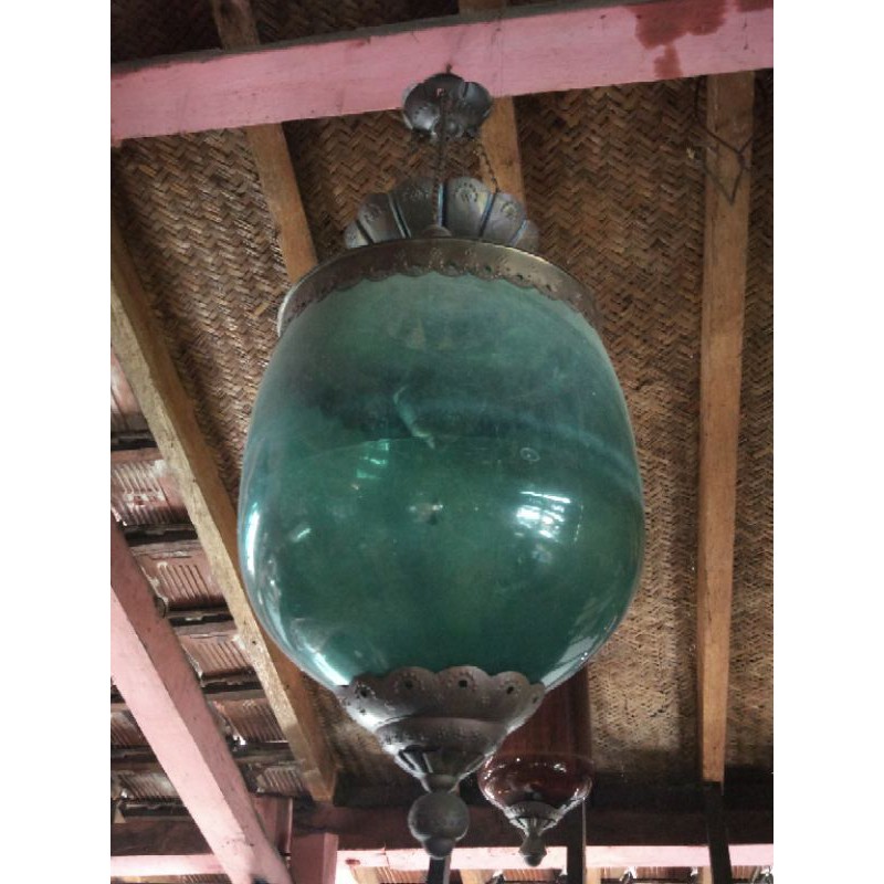 Lampu Gantung Kerek Jawa Astrolop Oval Mahkota Antik