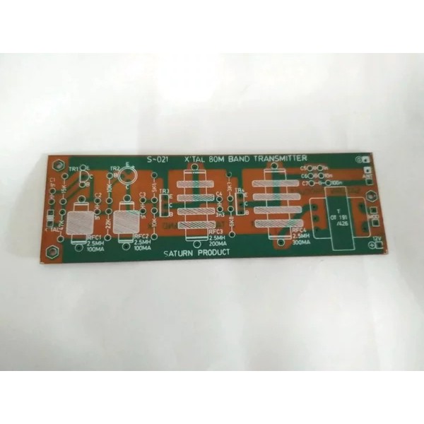 PCB 80M Band Transmit X-TAL S-021