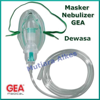 Image of Masker Nebulizer Dewasa Merk GEA / Medical Nebuliser Mask / Masker Uap