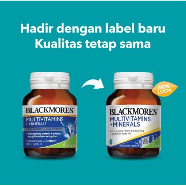 Blackmores MULTIVITAMINS + MINERALS 30 / 60 / 120 TABLET BPOM Kalbe Multi Vitamin Multivitamin Antioksidan ORI !!