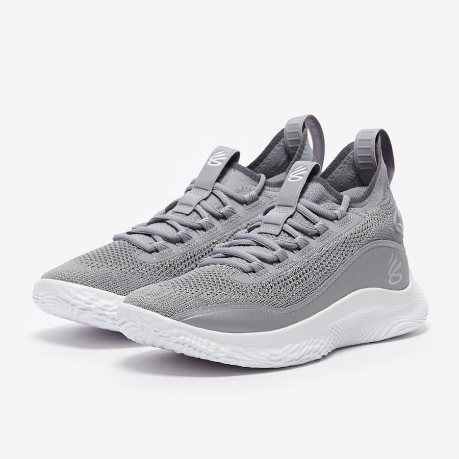 Sepatu Basket Original - Curry 8 Shine - Steel - 3024031-100