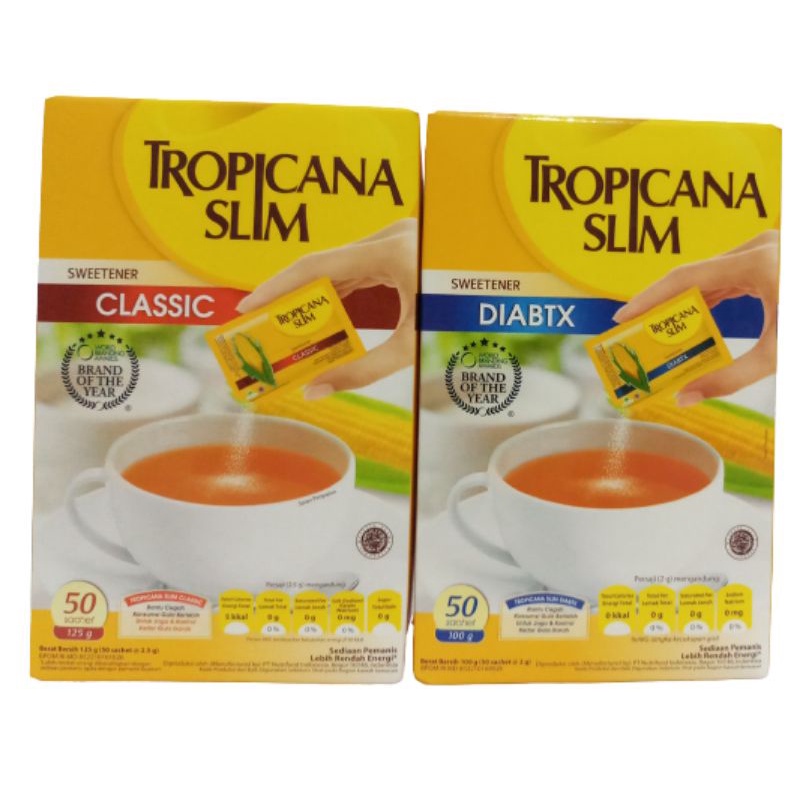 Tropicana Slim Sweetener 50 sachet/centraltrenggalek