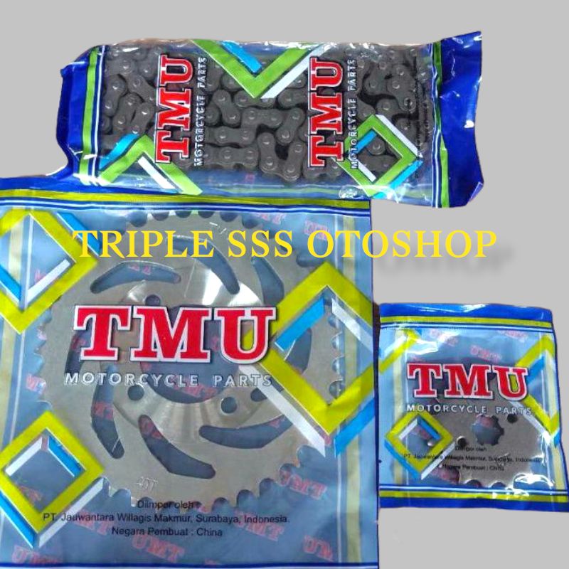 GEAR SET GER GIR RANTAI TMU GRAND / SUPRA LAMA / JUPITER Z / VEGA ZR (428) / SUPRA FIT NEW / REVO LA
