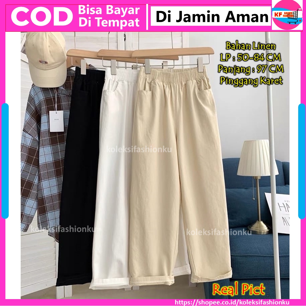 Celana Clana Jelana Kulot Jean Jeans Levis Wanita Cewek Jumbo Panjang Kekinian Terbaru Premium Murah