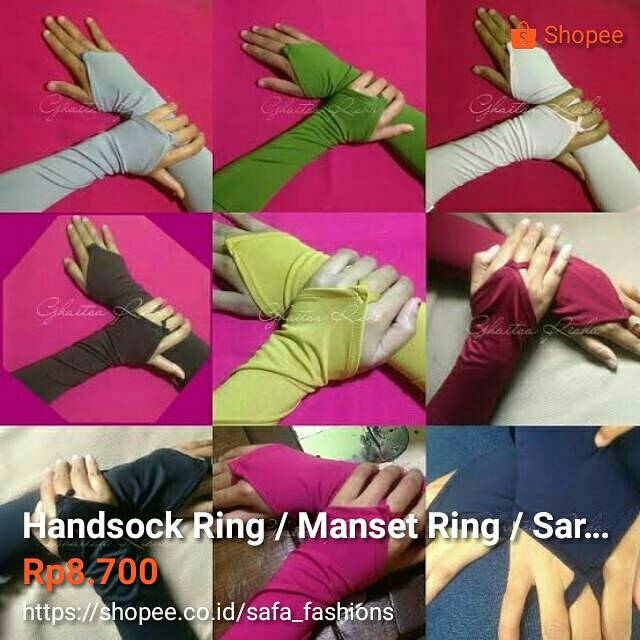 Handsock Ring / Handsock Cincin / Manset Ring / HandSock Muslim / Handsock Wanita / Handsock Muslim