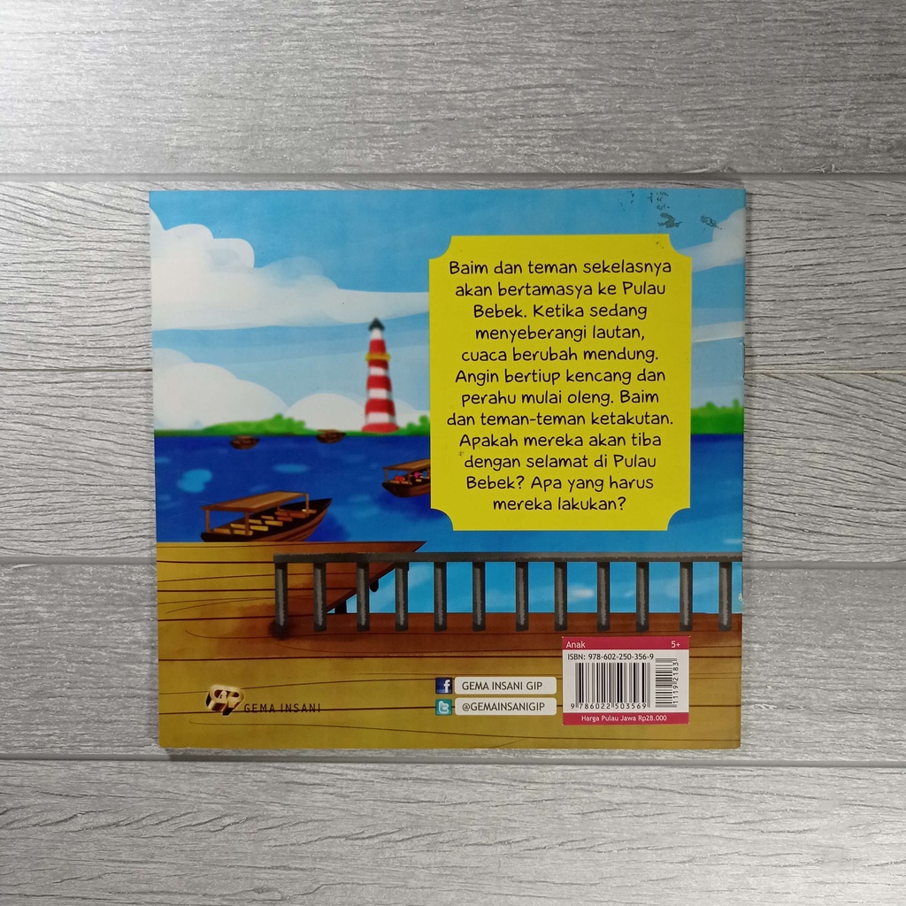 Buku Seri Tauhid for Kids - Allah Maha Mengabulkan Doa - Tamasya Ke Pulau Bebek - Gema Insani 100% Original