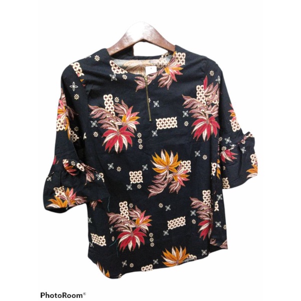 Atasan Blus Batik Wanita Katun Stretch
