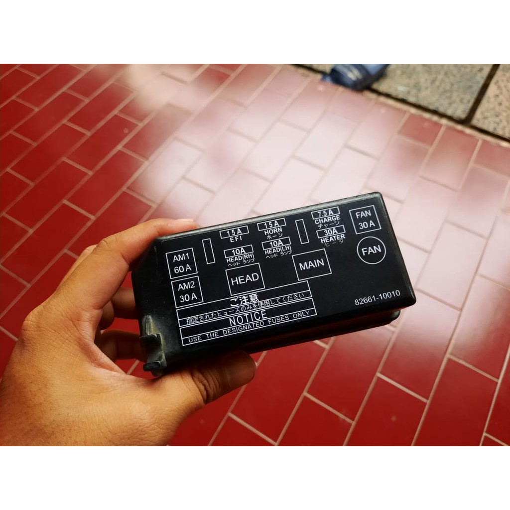 Stiker Box Sekring / Fuse Toyota Starlet Kotak EP70 EP71