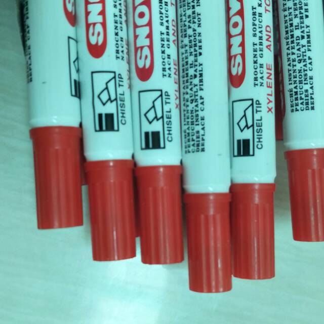 

spidol snowman marker warna merah murah laris besar ori alat tulis murmer grosir readystock bagus