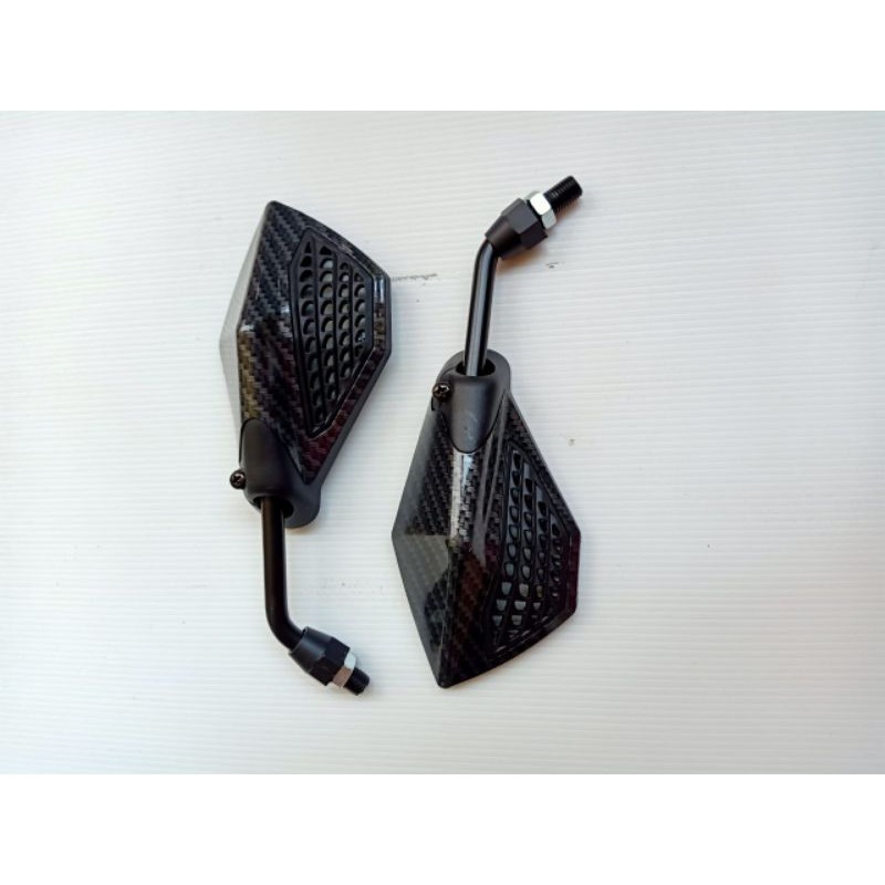 Spion/Sepion GMA Model Tomok Ulir Drat Honda Vario/Beat/Supra/ADV-Carbon