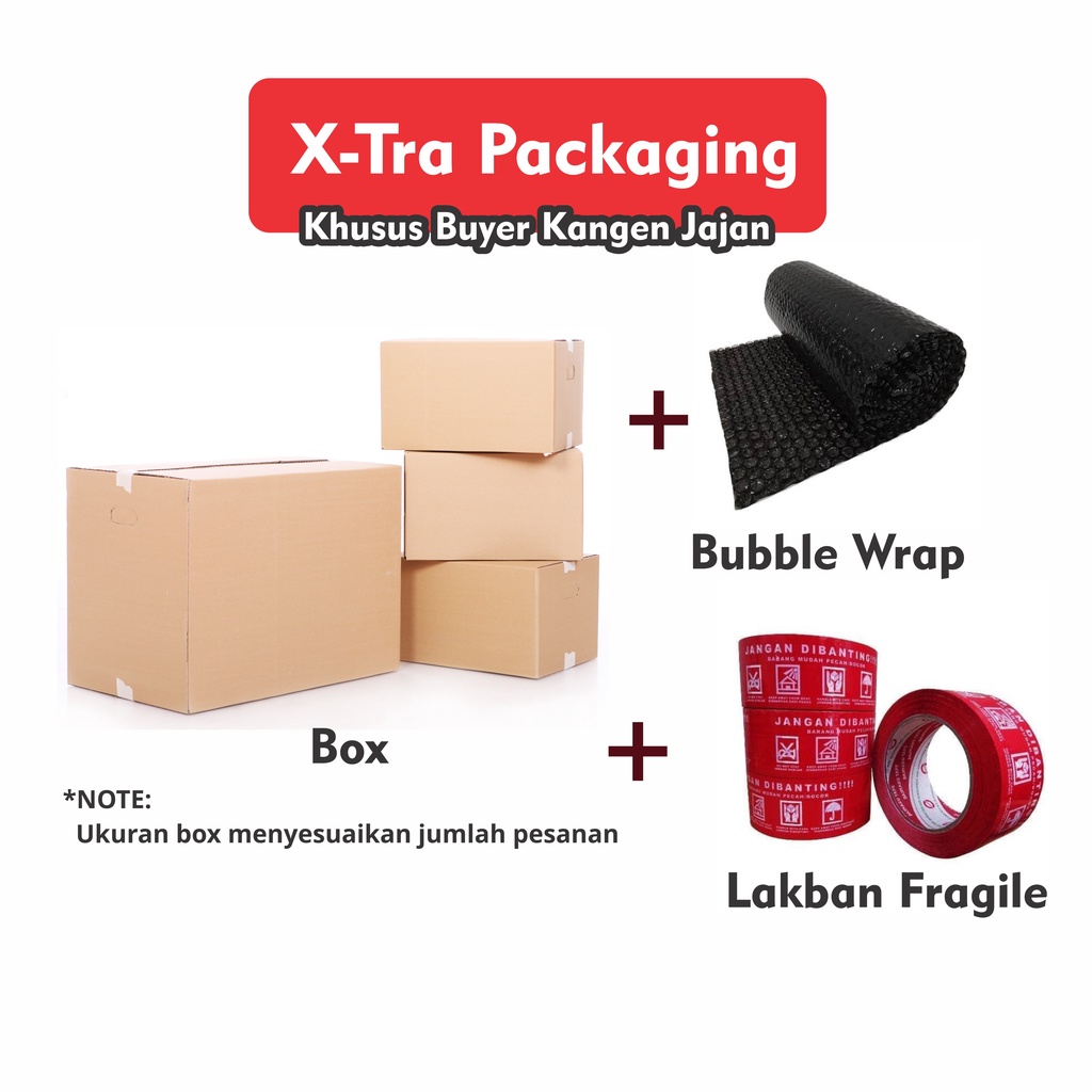 

Xtra Packaging Kardus Tambahan - Khusus Buyer Kangen Jajan