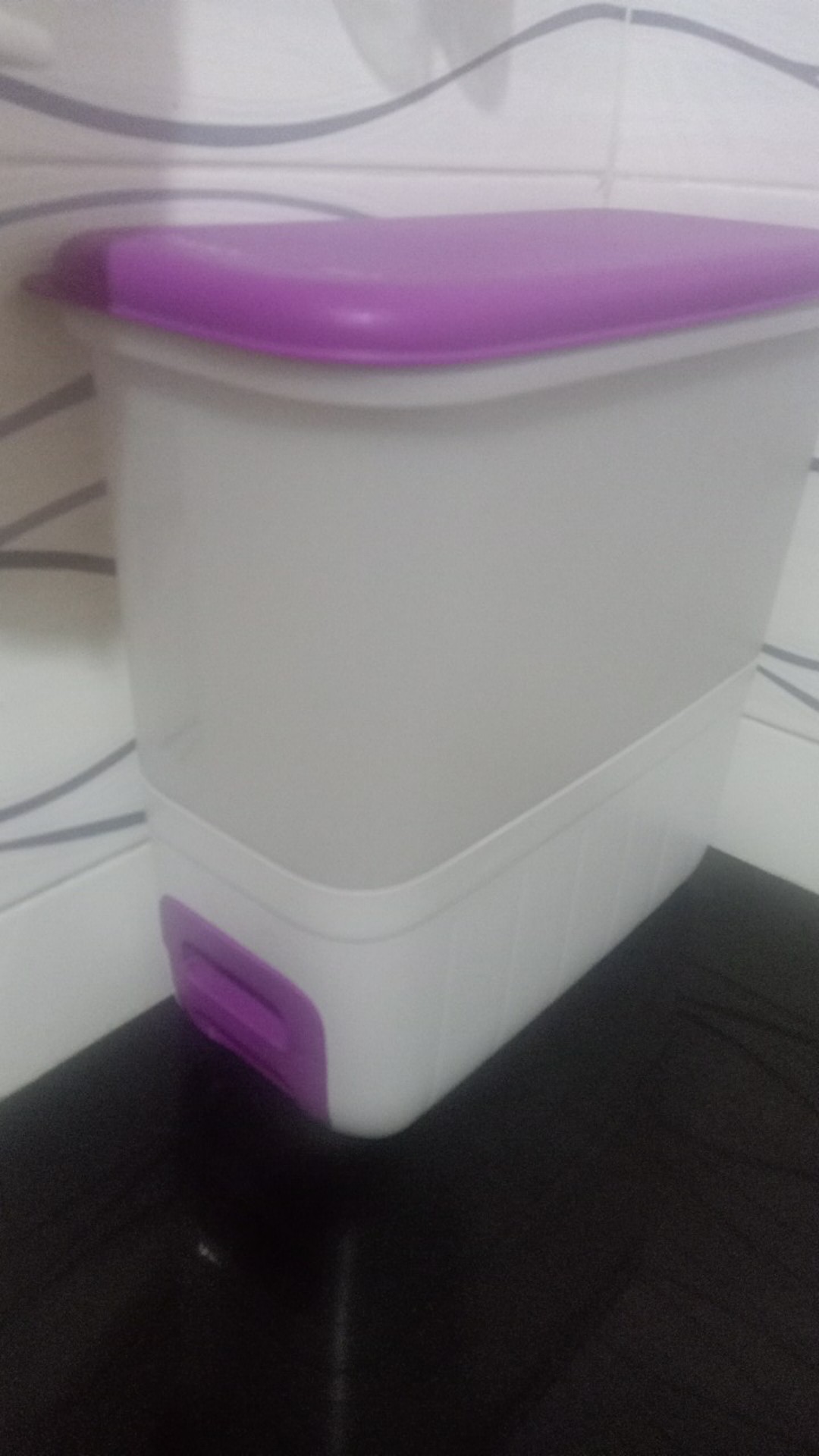 Tempat Beras Ungu Ada Dus