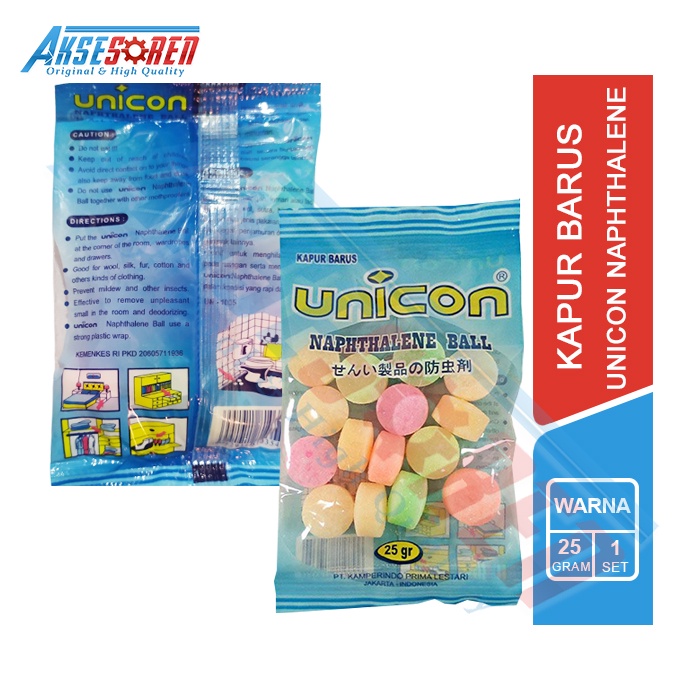 Kamper Kapur Barus Unicon [25G] / Karbol Pewangi Baju Pakaian