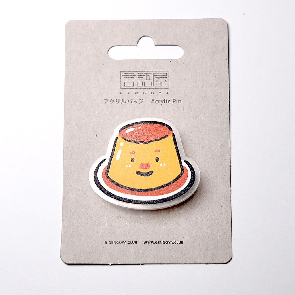 

Acrylic Pin : Pudding プリン