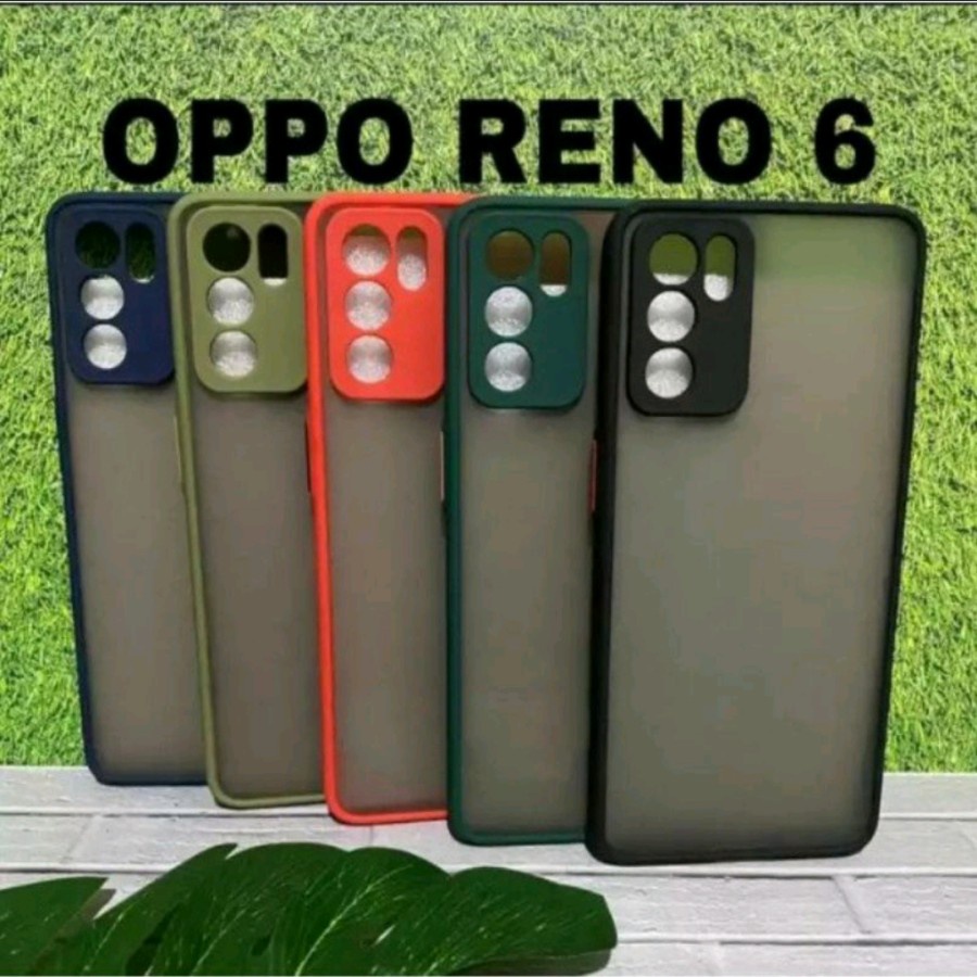 Hardcase Cover Matte Dove Fuze List Slim Oppo Reno 4G Reno 6 5G