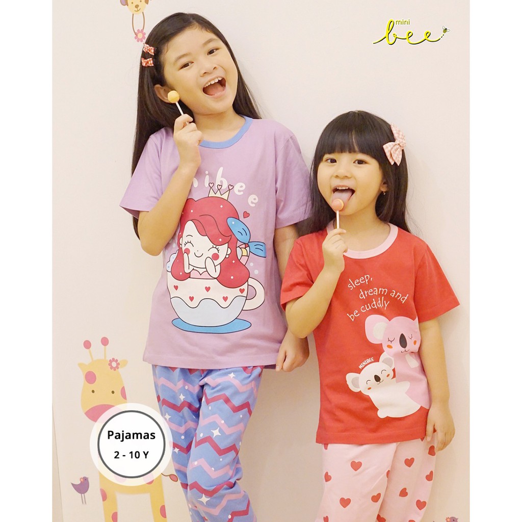 Piyama Anak Daily Suit Baby Pajamas Big Cut Minibee