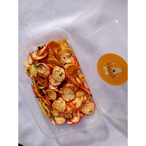

Kerupuk seblak original pedas daun jeruk