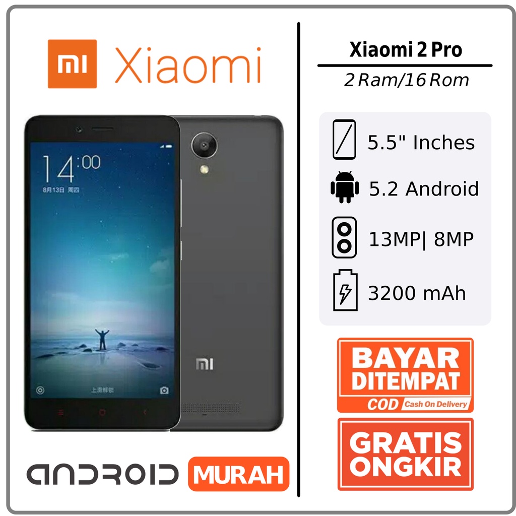 Xiaomi Redmi Note 2 RAM2GB 16GB 4G