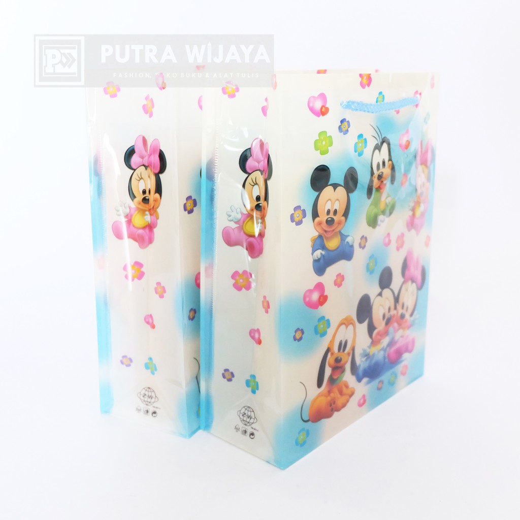 

Tas Mika Plastik Mickey Biru