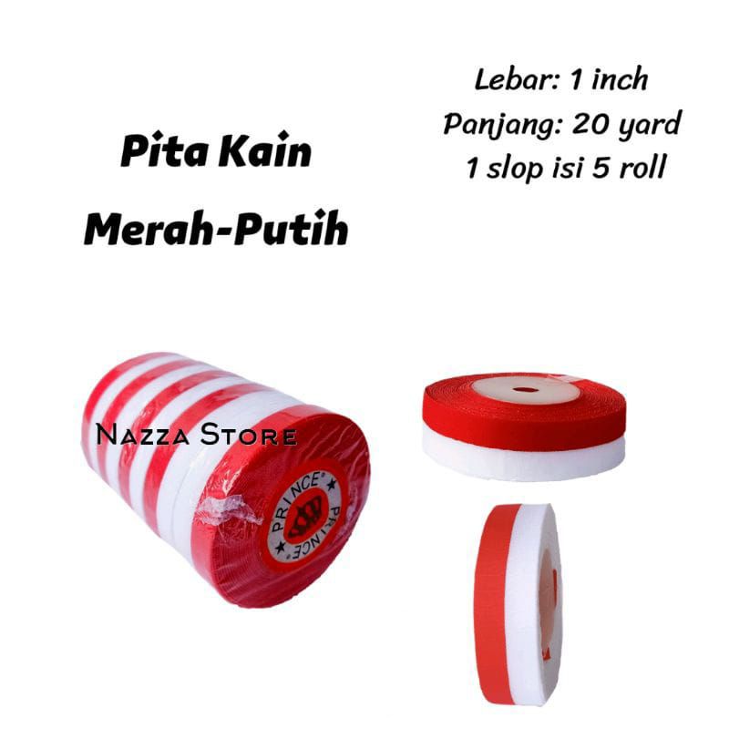 

Pita Kain Bendera MERAH-PUTIH 1 inci x 20 yard 1 roll