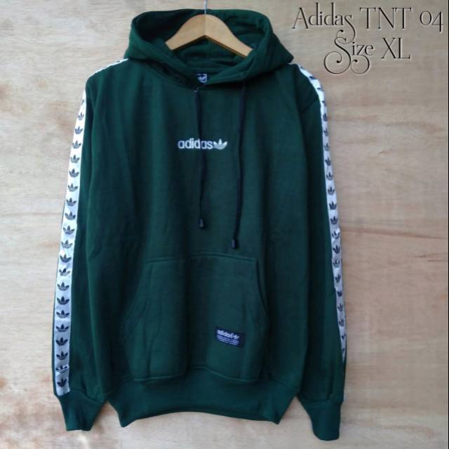 Hoodie/Jemper/Jaket Adidas TNT pria wanita L/XL Fleece Premium tebal Original