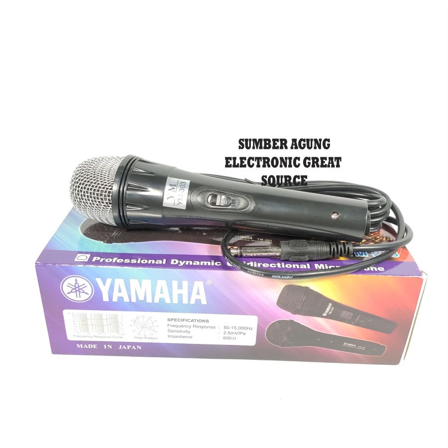 Yamaha Mic Kabel YM202 202 Murah Berkualitas Karaoke Pidato Pengeras S