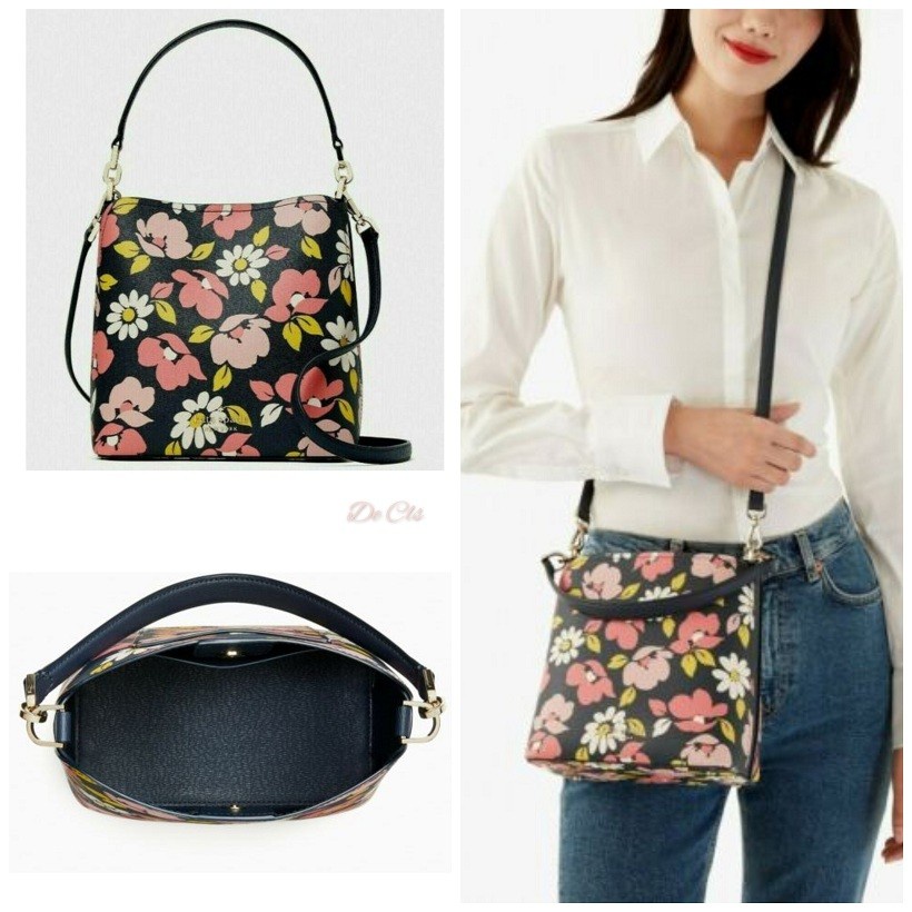 Tas KS Darcy Small Bucket Bag Road Trip Floral Blue Multi sz 20x21x11
