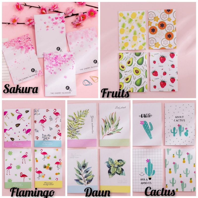 NOTEBOOK MINI TERBARU BANYAK MOTIF - NOTEBOOK - BUKU MINI