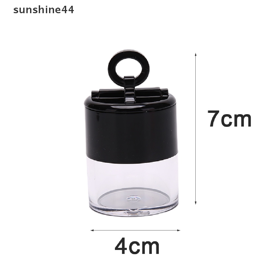 Sunshine 10g Botol Plastik Kosong Portable Dengan Puff Untuk Bedak Tabur