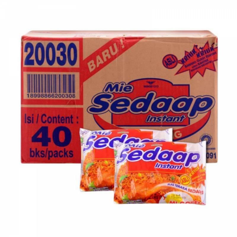 

MIE SEDAP GORENG MURAH 90gr...isi 40 pack ( 1 karton )