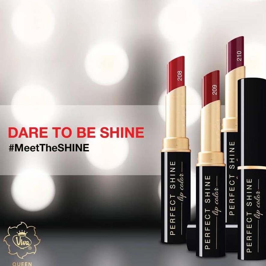 Viva Queen Perfect Shine Lip Color - tersedia 10 warna