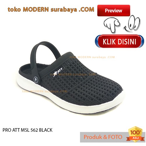 PRO ATT MSL 562 HITAM Sepatu Pria Kasual Sepatu Slip On Karet