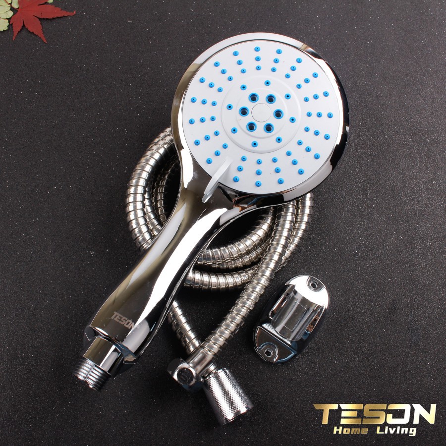 Hand Shower Mandi S1201 / Kepala Shower Head Set Stainless Merk Teson