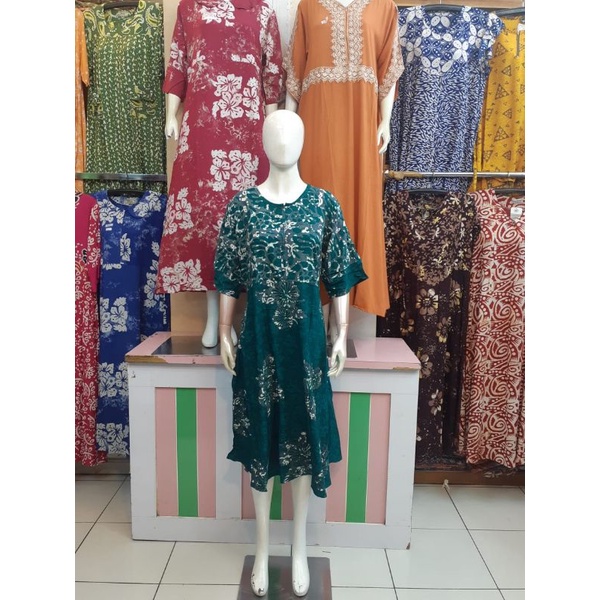 daster jumbo klok resleting putra raja by putri diana ld 120