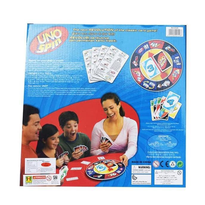 UNO SPIN FAMILY BOARD GAME MAINAN KARTU UNO