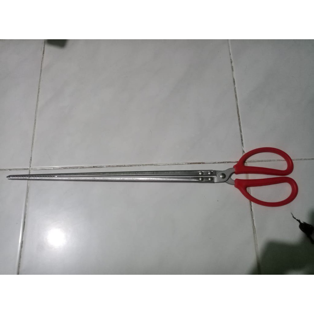 GS8 Crab Tongs Gunting Capit Pengambil Kepiting HOUSEEN CT1716 Multi Warna 38 cm Flat