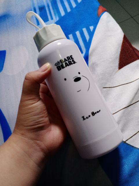 Miniso  | We Bare Bears Glass Bottle Water 300ml