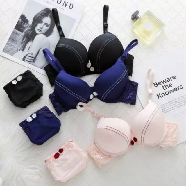 BRA PUSH UP SET NEW LACE N CELANA DALAM - BRA PUSH UP SET SANDME BH004