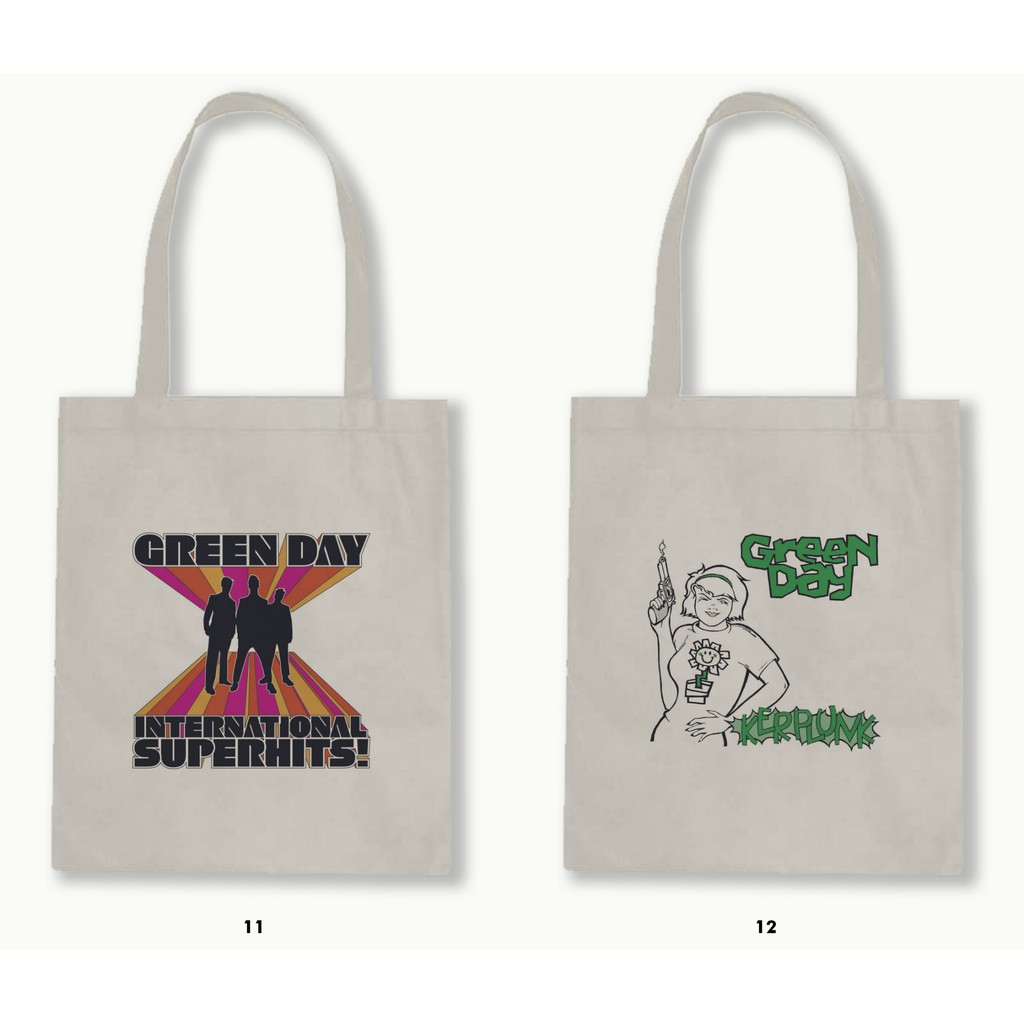 TOTE BAG BLACU  - GREEN DAY .01