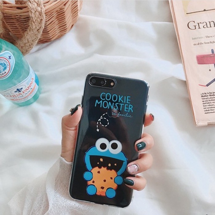 Elmo cookie monster case iphone 6 / 6s / 6 plus / 6s plus / 7 / 8 / 7 plus / 8 plus / X / Xs