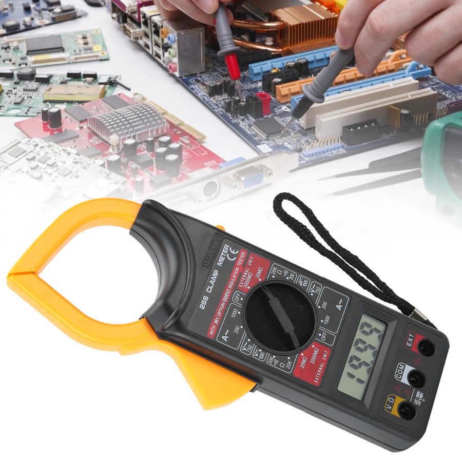 DT266 Digital Clamp Multimeter Tang Ampere Avo Meter Digital Multi Tester Alat Ukur DT-830B/ XL830