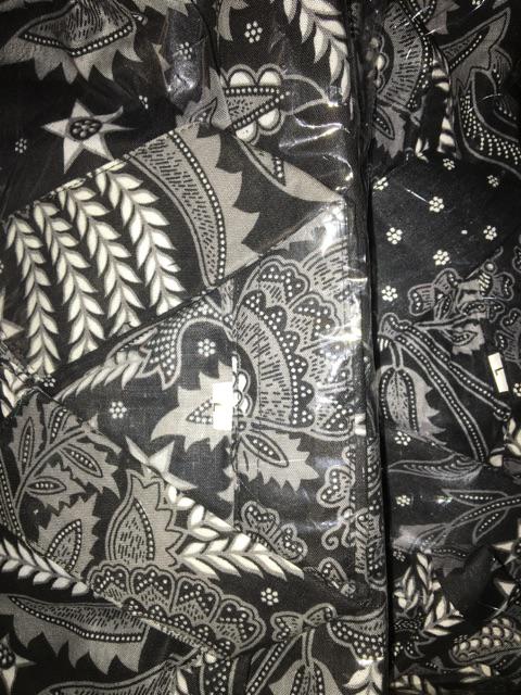 Havi Batik Hrb026 Kemeja Pendek Pekalongan Padi M L Xl Sogan Tulis Halus