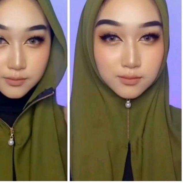 ✲ Kerudung Instant Zipper ❊