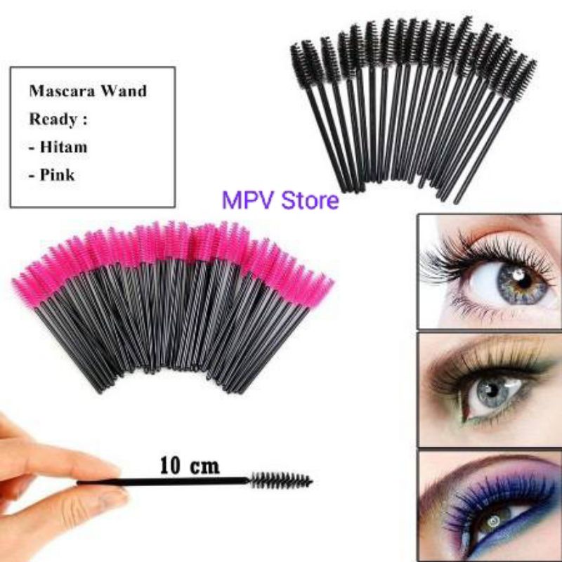 Sisir Kuas Mascara Spoolie Brush Mascara Wand Sikat Eyelash Extention